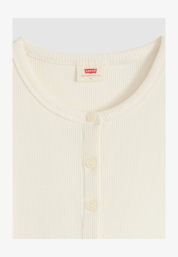 Levi's® RORY BUTTON THROUGH SS ANTHRACITE NIGHT - Cardigan - egret - whites -