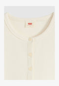 Levi's® RORY BUTTON THROUGH SS ANTHRACITE NIGHT - Cardigan - egret - whites -