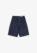 Bershka BARREL - BERMUDA JEANS - Denim shorts - royal blue