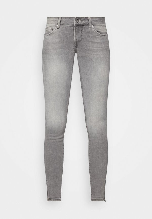 ONLY ONLCORAL SKINNY ZIP ANKLE - Jeans Skinny Fit - grey denim