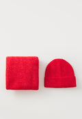 Vero Moda VMGILA BEANIE SCARF SET - Scarf - fiery red