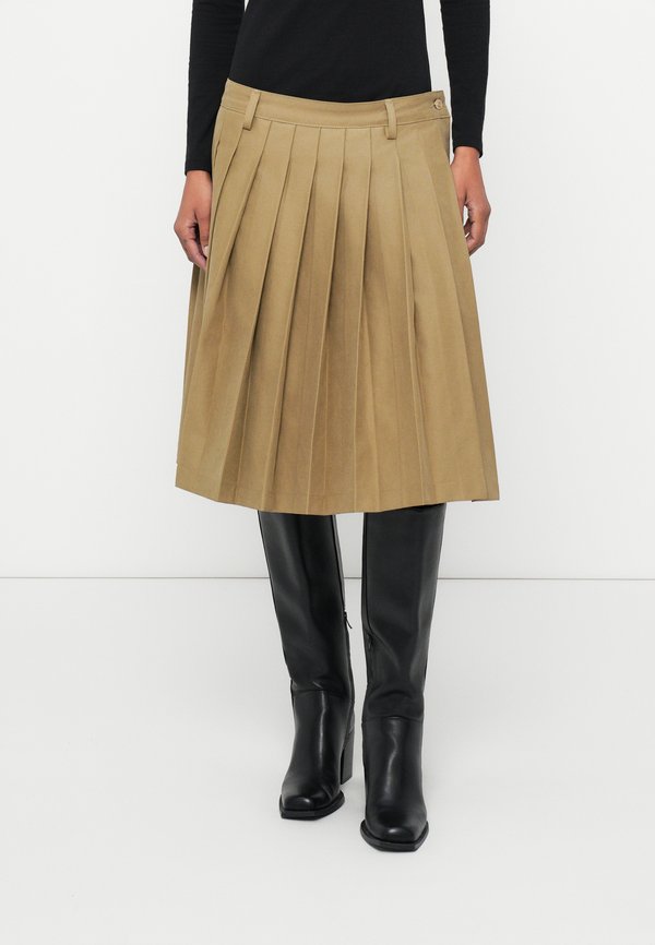 7 for all mankind PLEATED MIDI SKIRT COMFORT