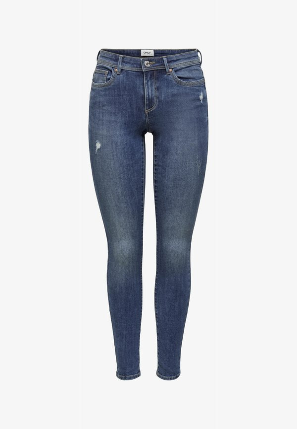 ONLY ONLWAUW LIFE MID - Jeans Skinny Fit - medium blue denim