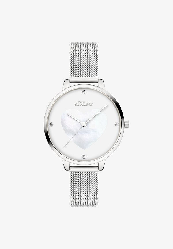 s.Oliver LOVELY TIME - Watch - silver-coloured