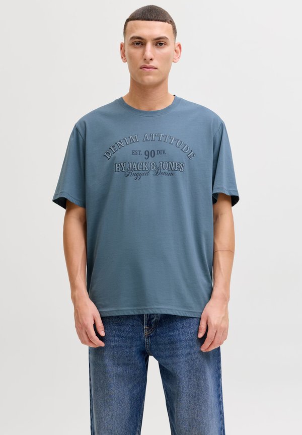 Jack & Jones T- - Print T-shirt - blue mirage