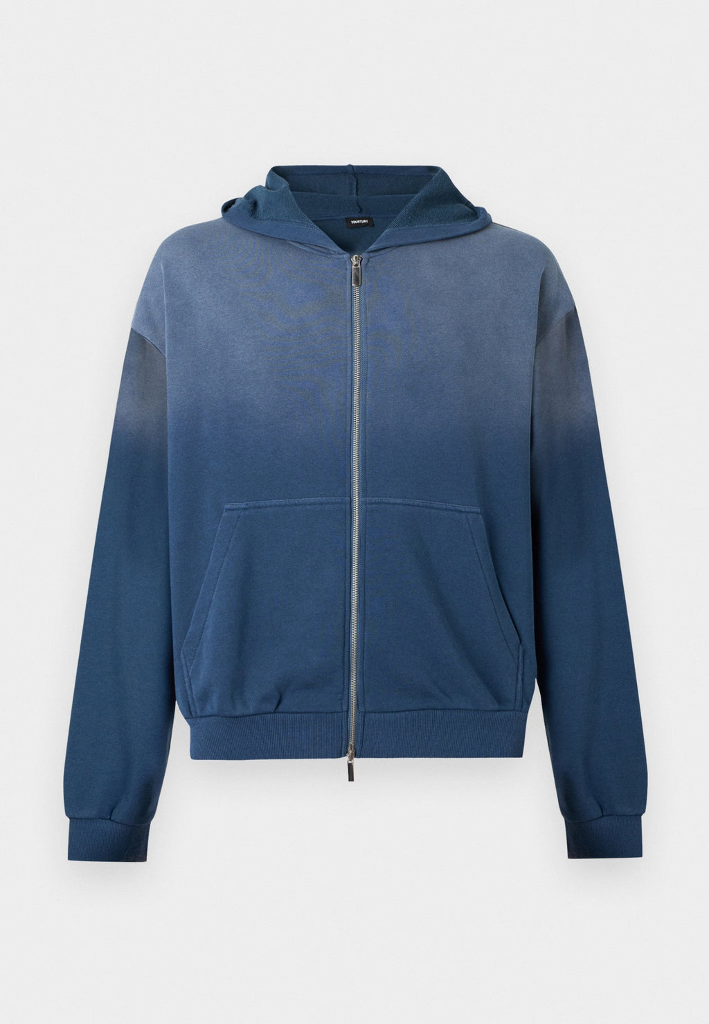 YOURTURN WASHED UP ZIP-UP HOODIE