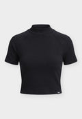 Under Armour RIVAL MOCK TEE - Basic T-shirt - ultimate black/white