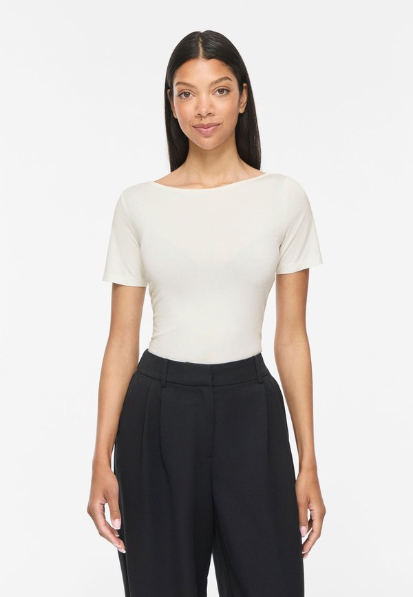 VILA Short sleeved VIEMILIE boat neck