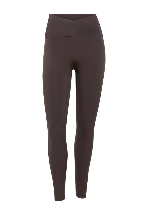 adidas Performance 3 STRIPES STUDIO ALL ME 7/8 X-OVER LEGGINGS - Leggings - aurora coffee