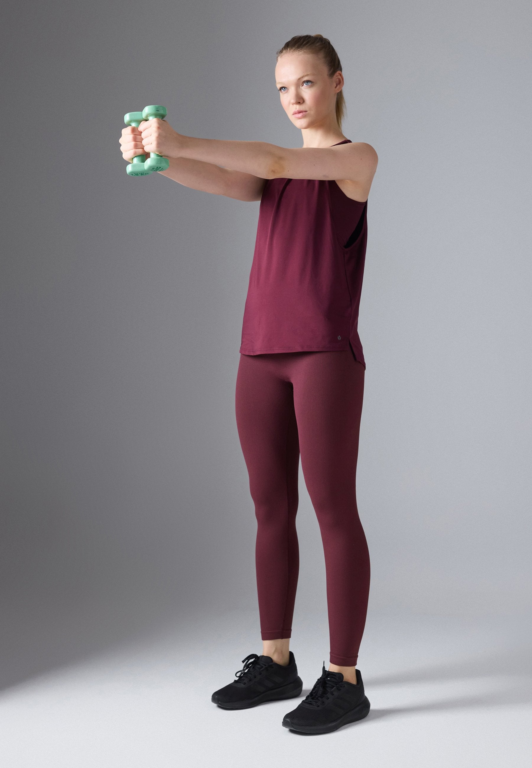 Even&Odd active FULL LENGTH HIGH RISE FINE RIB SEAMLESS LEGGINGS