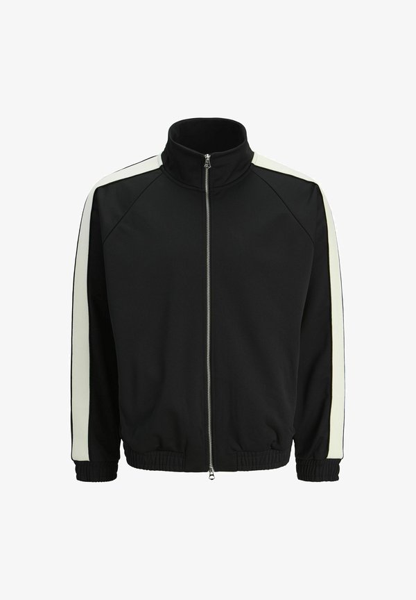 Jack & Jones Zip Sweat Striped Zip Sweat - Zip-up sweatshirt - black
