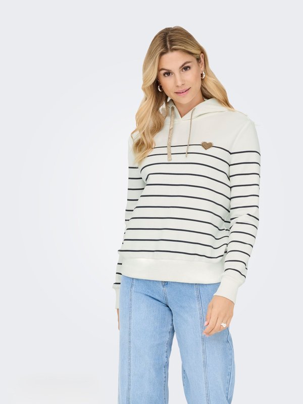 ONLY ONLADELLE Sweat - Hoodie - cloud dancer