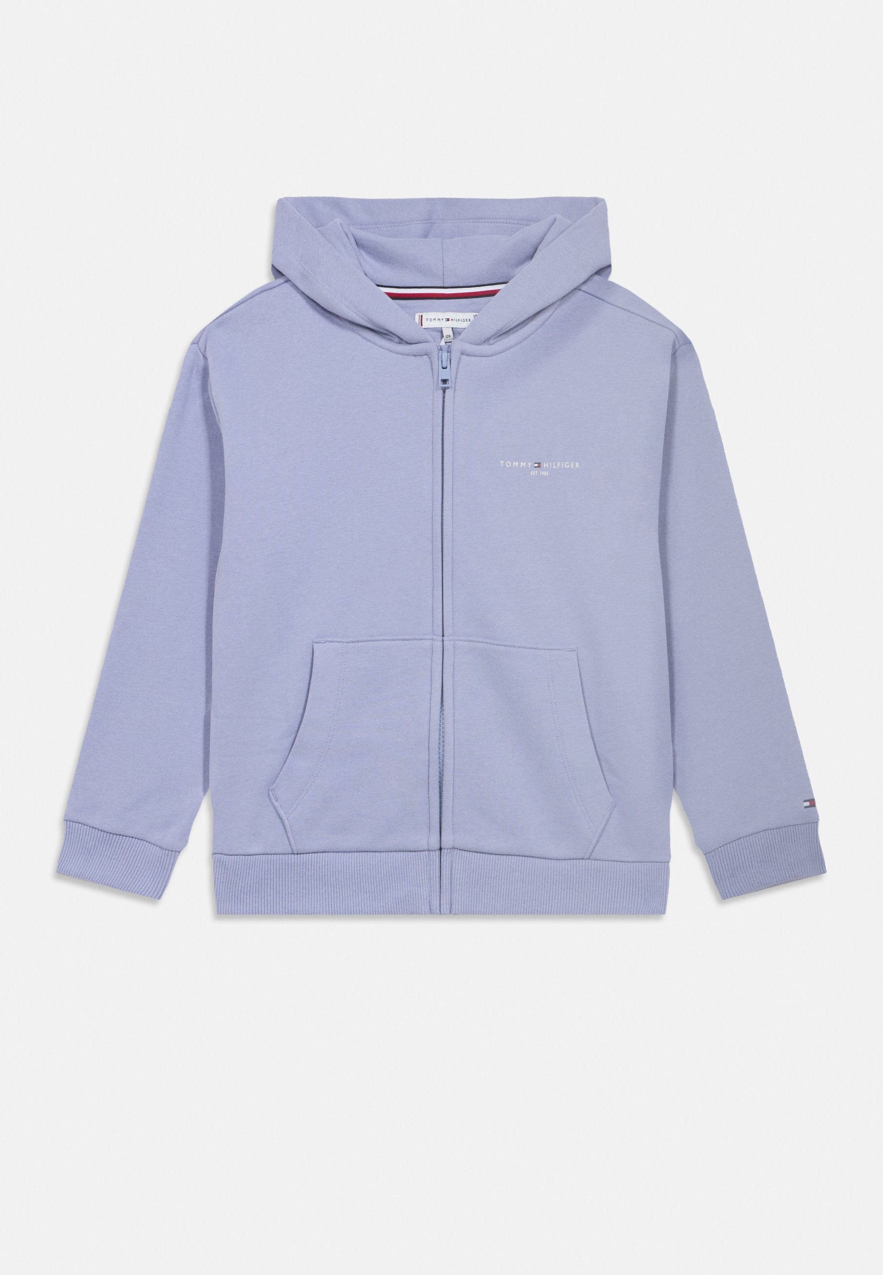 LOGO BRUSHED FLEECE ZIP-THRU HOODY Media 1