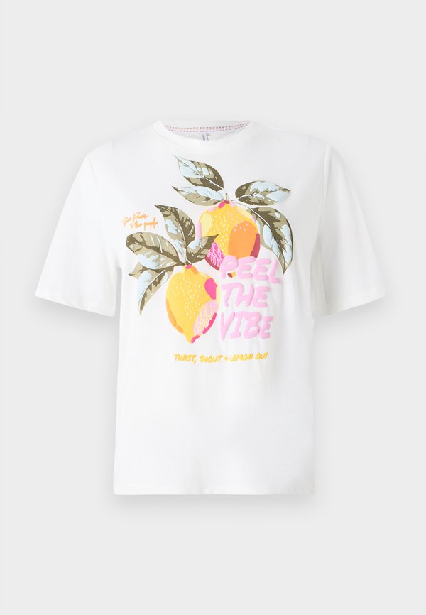 ONLY ONLBLINIS - Print T-shirt - cloud dancer
