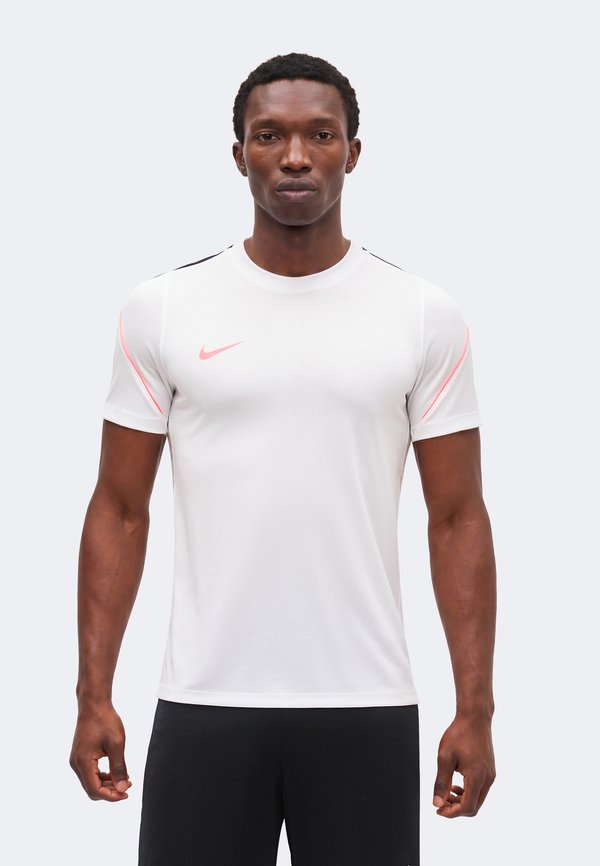Nike Performance MEN'S SHORT SLEEVE SOCCER - Sports T-shirt - white/black/hot punch