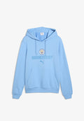 Puma MANCHESTER CITY FTBLCULTURE HOODIE - Club wear - team light blue-dewdrop