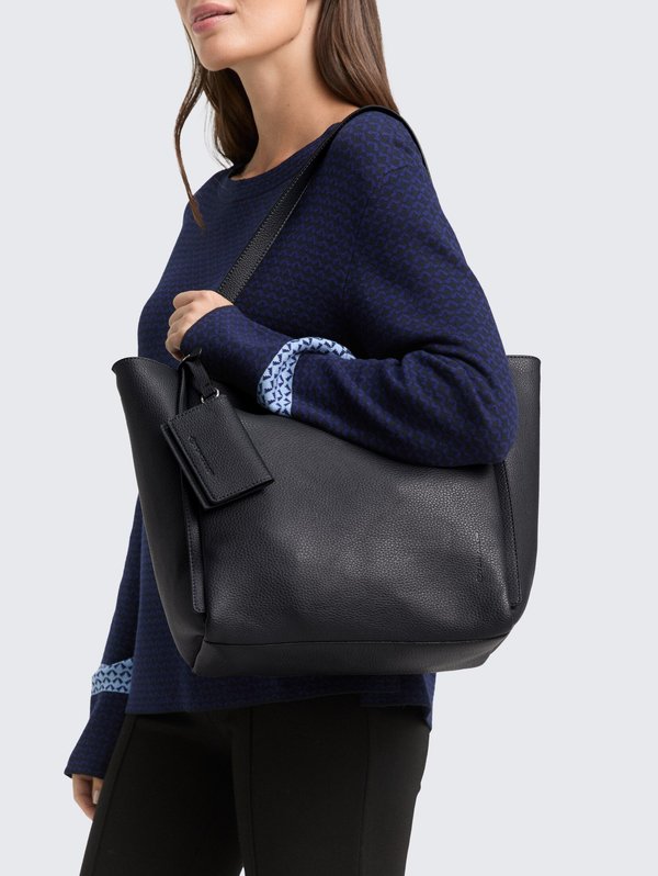 TOM TAILOR AMAREA ZIP SHOPPER L - Handbag - dark blue