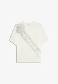 Bershka SHORT SLEEVE PRINT T-SHIRT - Print T-shirt - white