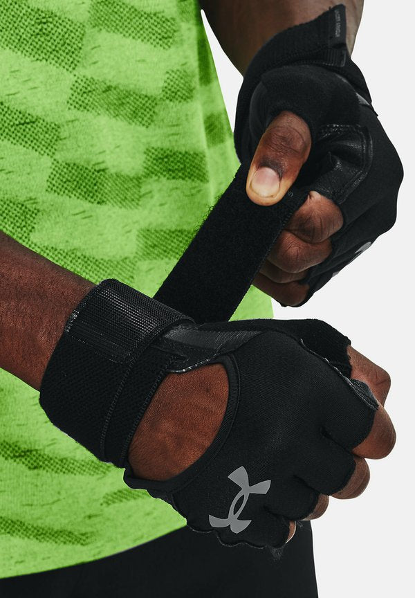 Under Armour UA WEIGHTLIFTING - Fingerless gloves - black