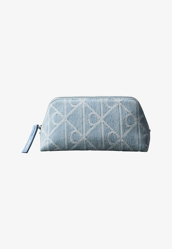 Calvin Klein EMBLEM BEAUTY CASE - Wash bag - denim blue denim