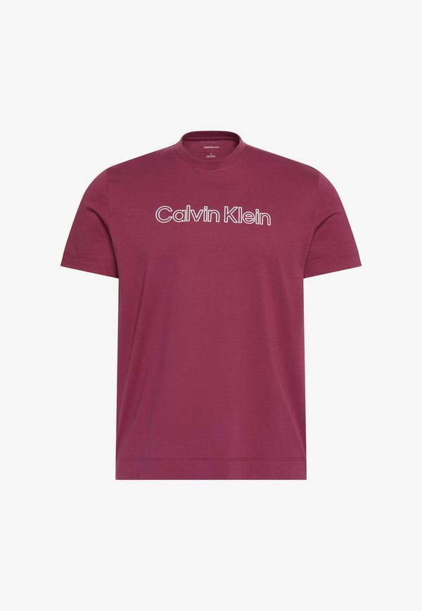 Calvin Klein LOGO GRAPHIC UNISEX - Print T-shirt - rhododendron