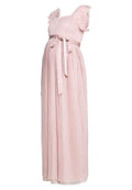 Anaya with love Maternity FLUTTER SLEEVE PLEATED MAXI DRESS