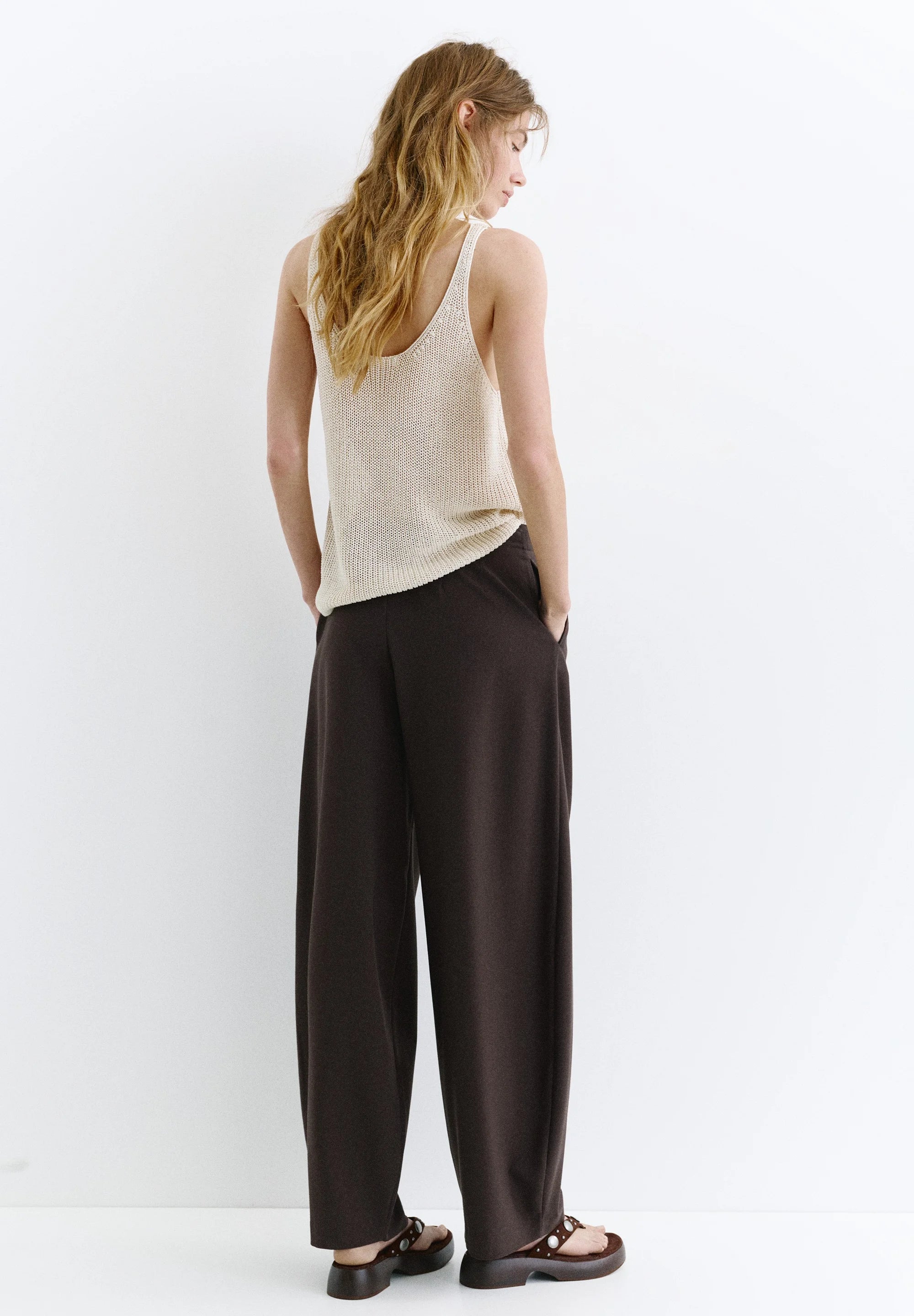 PULL&BEAR Trousers - brown