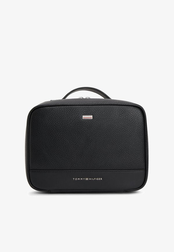 Tommy Hilfiger CENTRAL TRAVEL WASHBAG UNISEX - Wash bag - black
