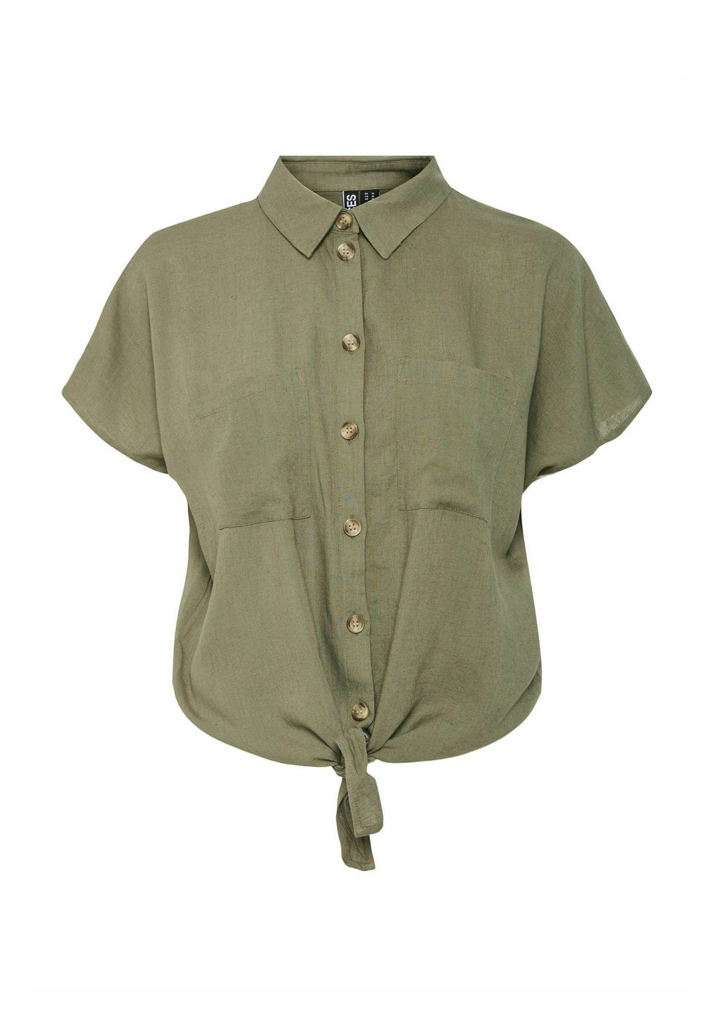 Pieces Short sleeved PCPIA LINEN BLEND