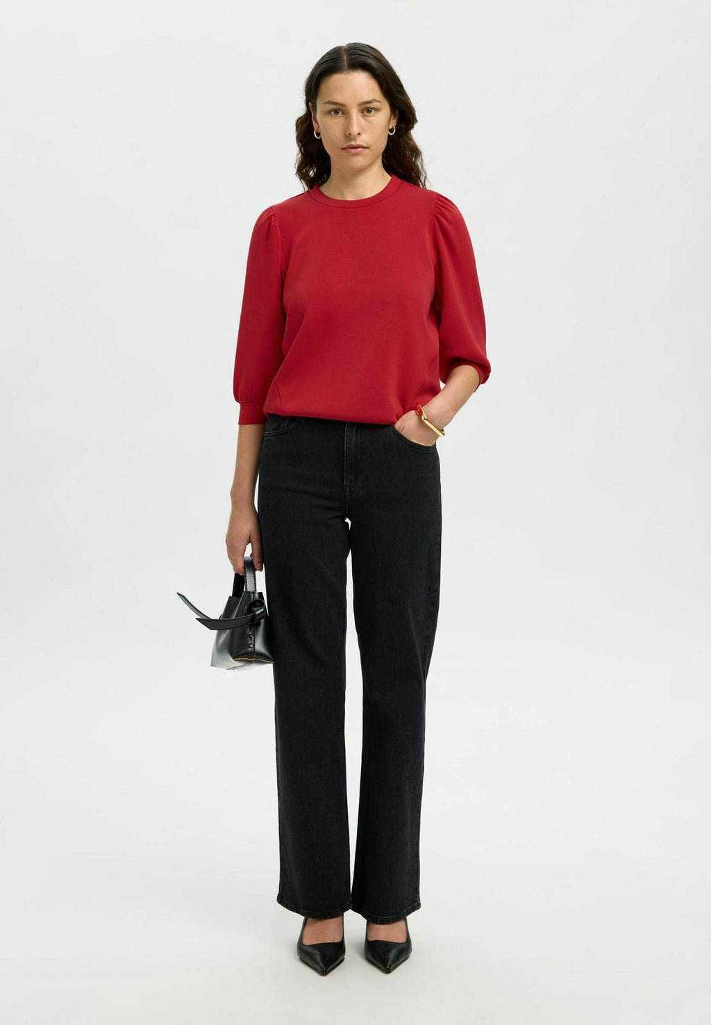Selected SLFTENNY 3/4 SWEAT TOP NOOS
