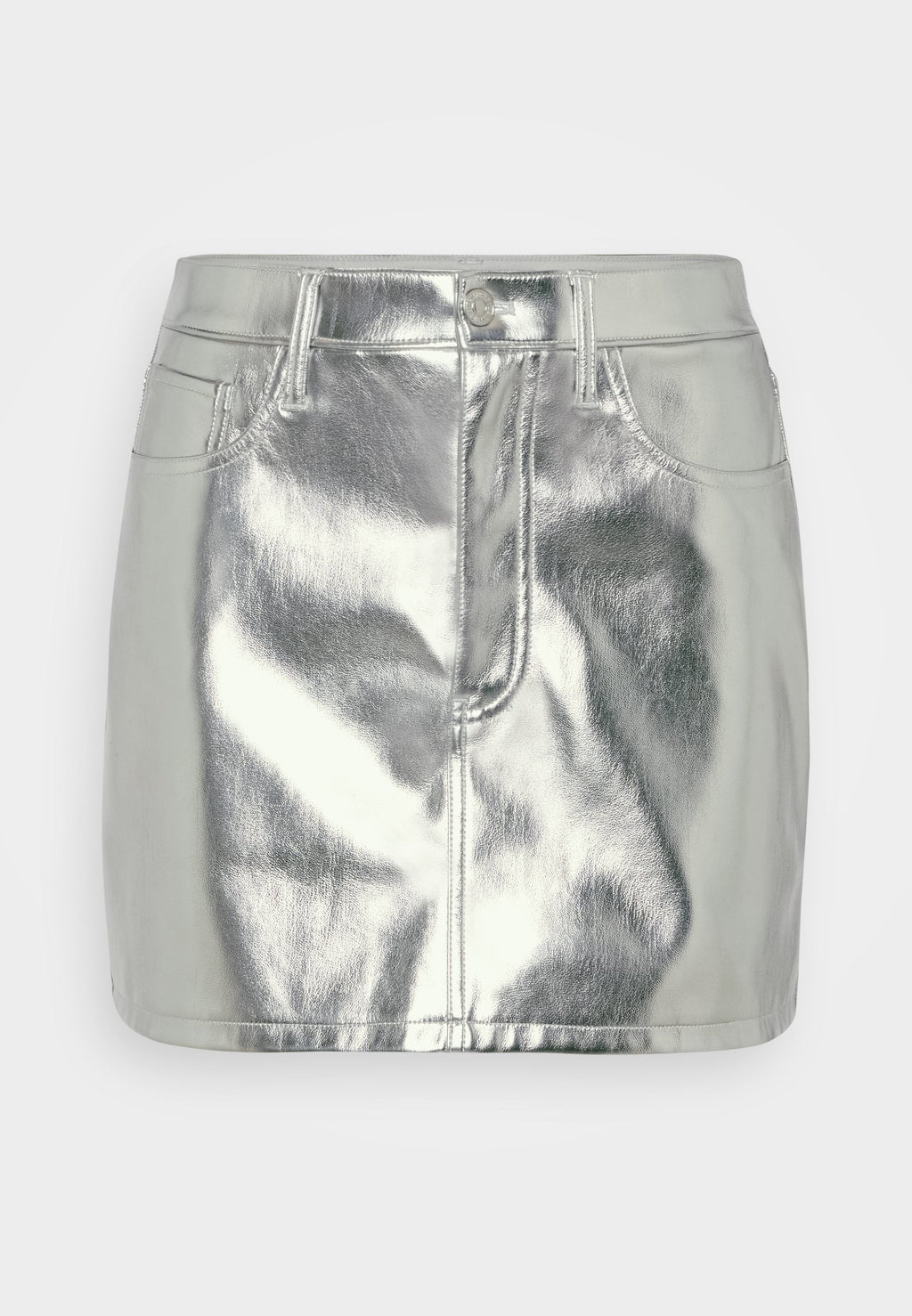 Abercrombie & Fitch HIGH RISE LEATHER MINI SKIRT