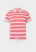 Tommy Hilfiger 1985 REGULAR FIT TIE FRONT POLO SHIRT - Polo shirt - bonita pink/fireworks