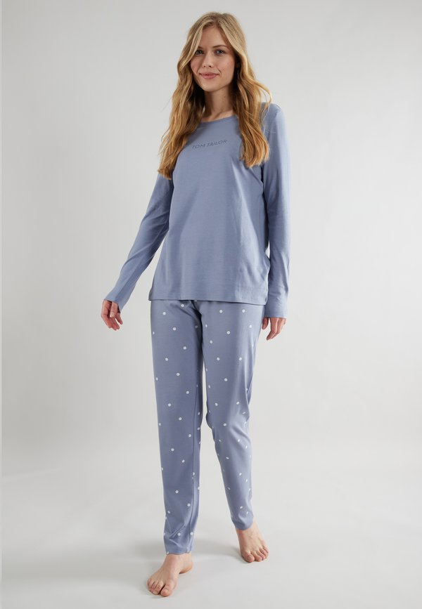 TOM TAILOR SET - Pyjama set - blau mittel punkte