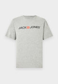 Jack & Jones JJECORP LOGO TEE SS CREW NECK NOOS - Print T-shirt - light grey melange