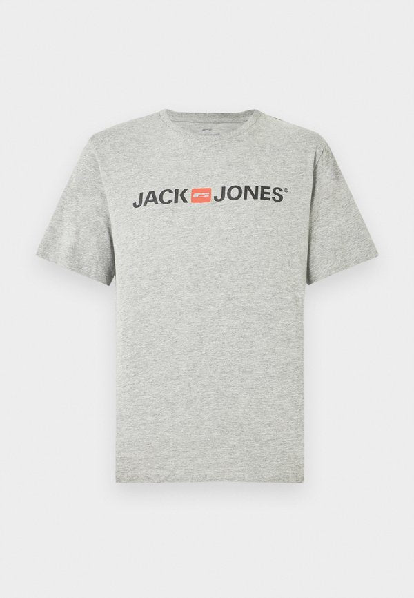Jack & Jones JJECORP LOGO TEE SS CREW NECK NOOS - Print T-shirt - light grey melange