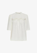 ONLY TOP ONLMETTE TOP - Blouse - cloud dancer