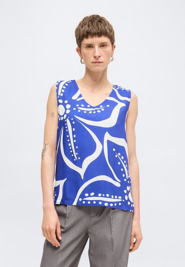 TOM TAILOR Top - shiny royal blue