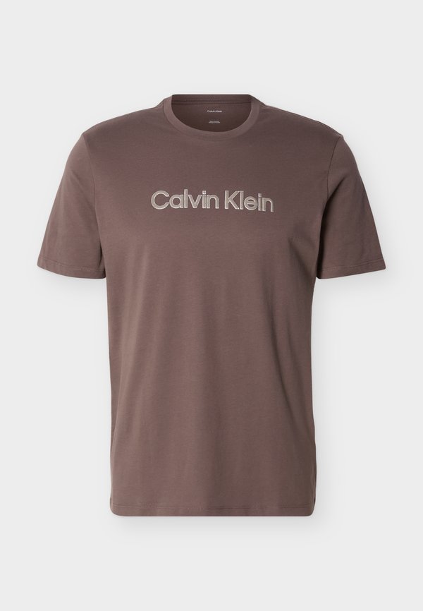 Calvin Klein SPORTSWEAR GRAPHIC TEE - Print T-shirt - warm oak