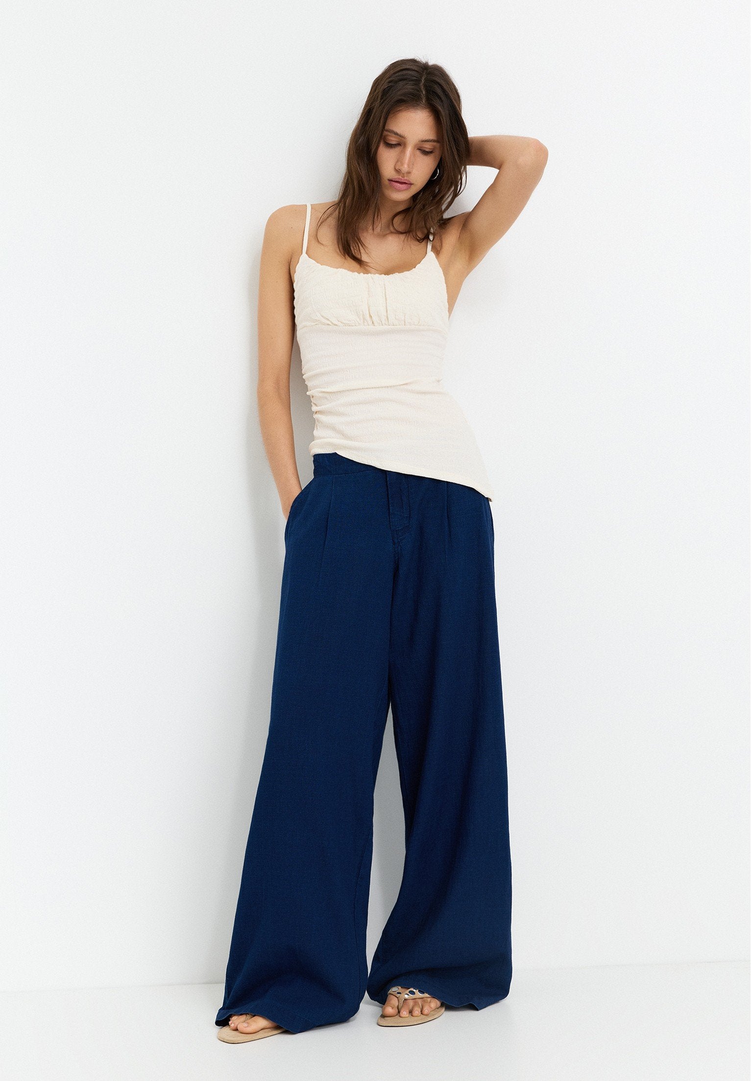 PULL&BEAR CREPE ASYMMETRIC