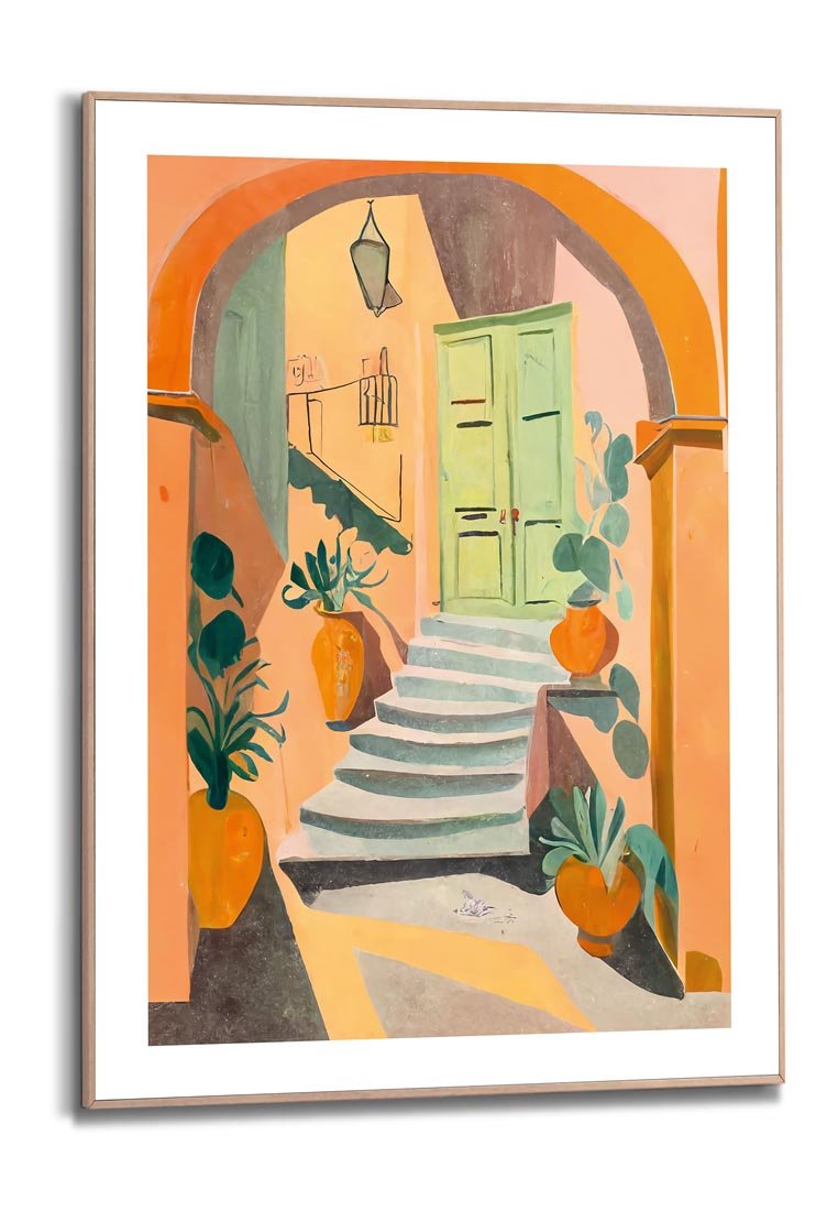 Orange Wallz MEDITERRANEAN STAIRS
