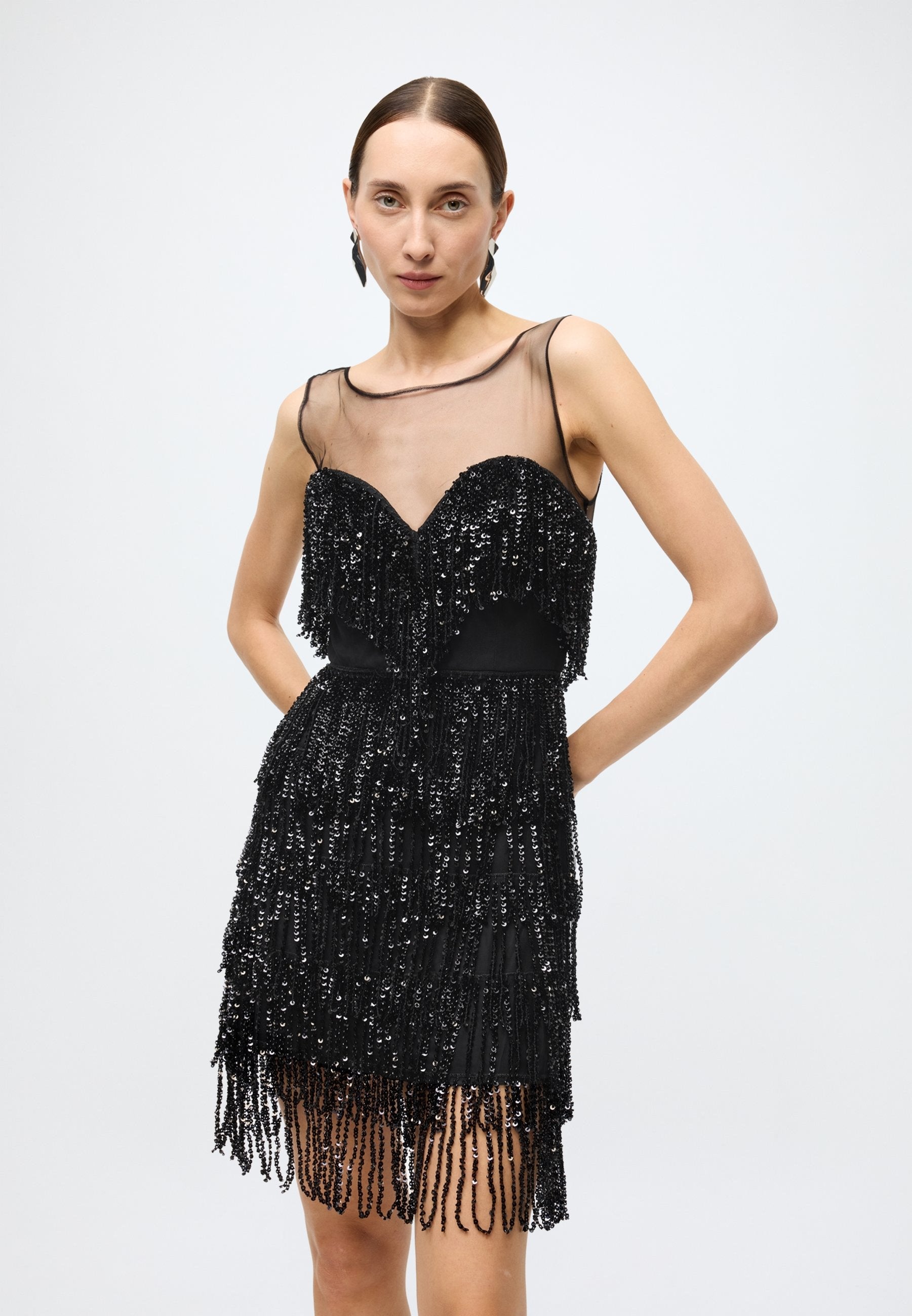 Bardot JORDANA FRINGE MINI DRESS
