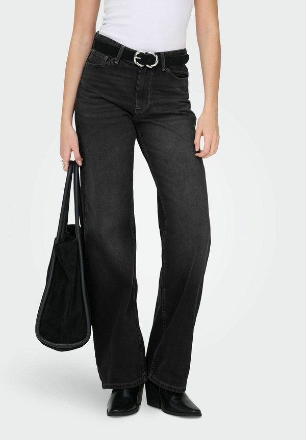 ONLY Wide-fit ONLMADDIE-O High waist Wide Leg Fit - Wide Leg - washed black