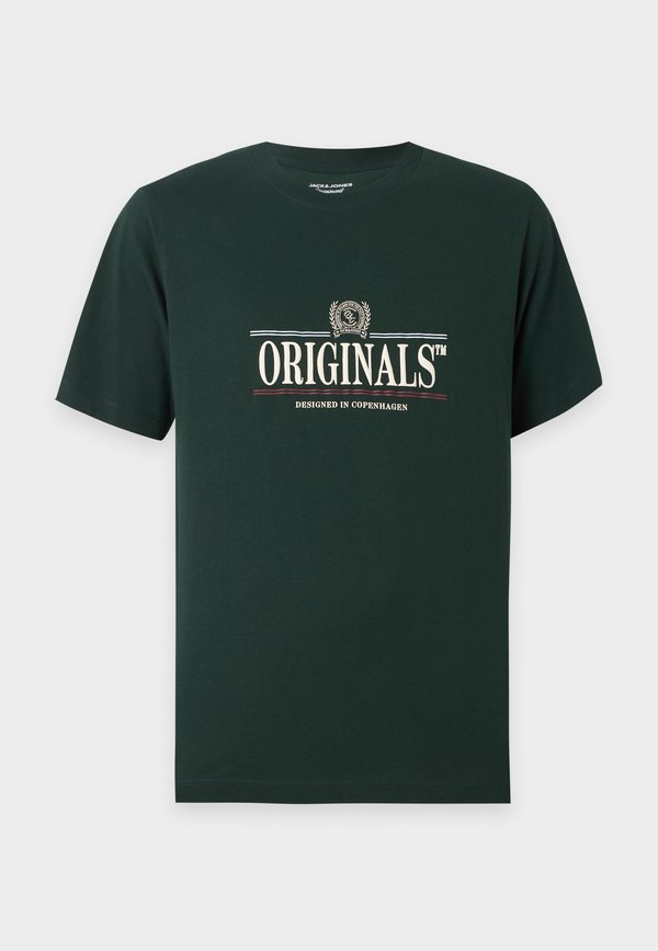 Jack & Jones JORFREDERIKSBERG GRAPHIC BOX TEE  - Print T-shirt - pine grove