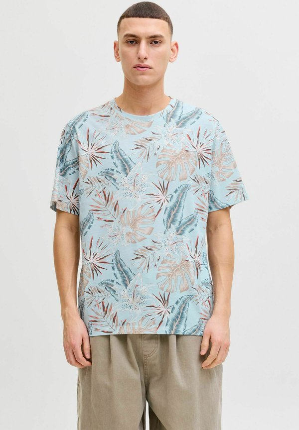 Jack & Jones T- - Print T-shirt - celestial blue