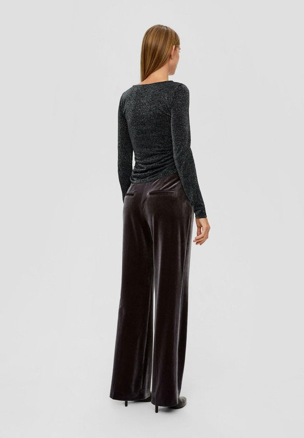 s.Oliver BLACK LABEL GLITZER MIT SEITLICHER RAFFUNG