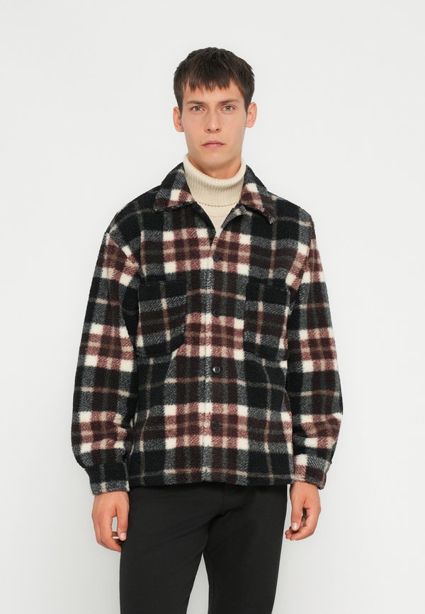 Jack & Jones JORBLEECKER TEDDY OVERSHIRT LS - Summer jacket - mocha meringue