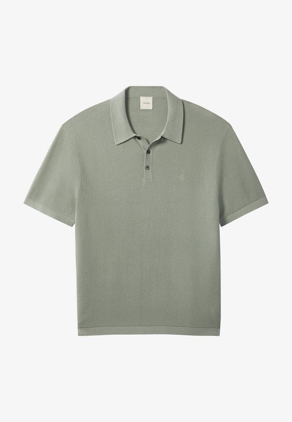 Calvin Klein TEXTURED - Polo shirt - shadow