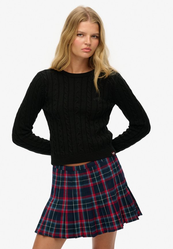 Superdry & Co ESSENTIALS CABLE - Jumper - black
