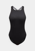 Calvin Klein Swimwear SCOOP BACK ONE PIECE INTENSE POWER SWIM - Swimsuit - black
