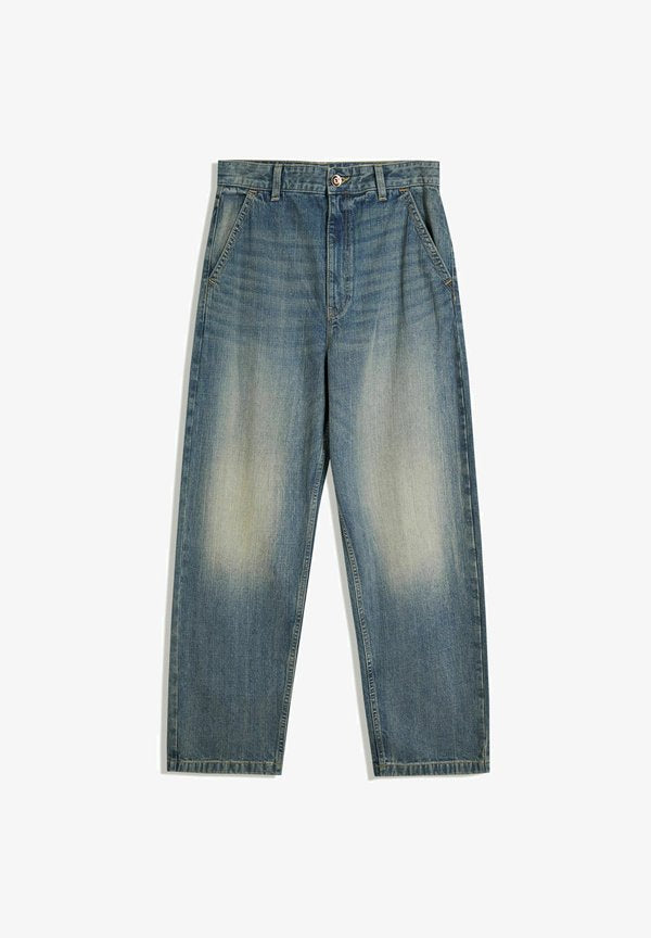 Bershka SKATER - Relaxed fit jeans - blue denim